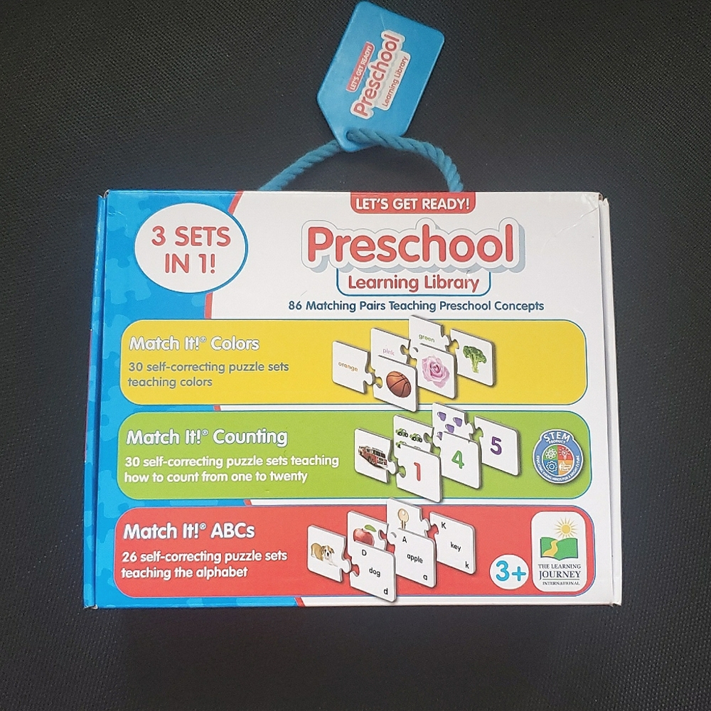 PreSchool Learning Library 3 Sets In 1 ABCs Counting Colors - Picture 8 of 8
